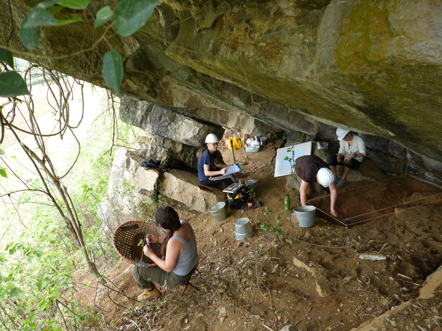 Excavations underway at Thung Binh 1